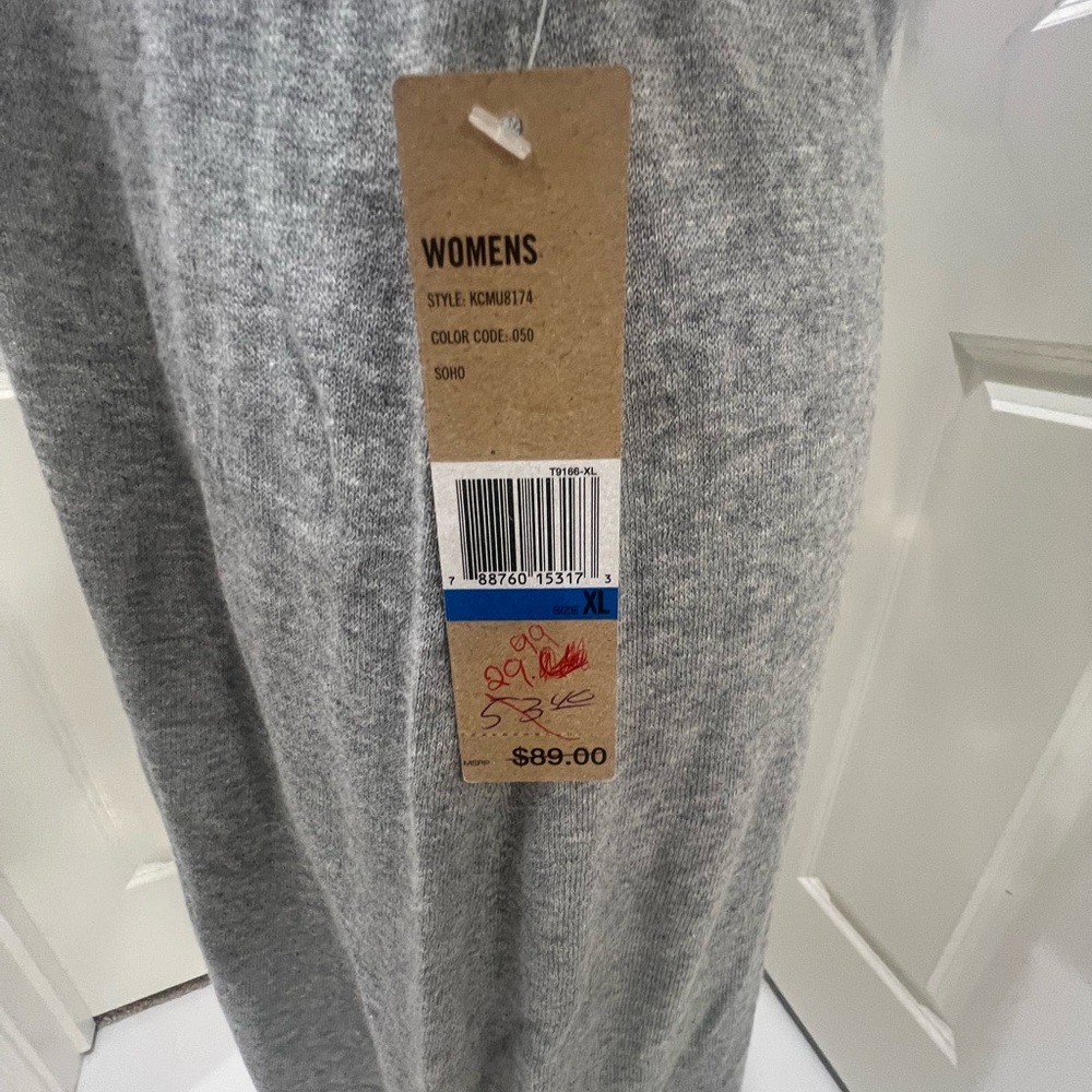 Gray Ribbed Button-Front Dress - Picture 3 of 4